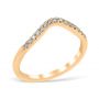 Classic Contour 0.15 ctw. Curve 2 Wedding Ring 14K Yellow Gold