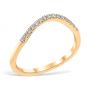 Classic Contour 0.15 ctw. Curve 4 Wedding Ring 18K Yellow Gold