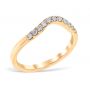 Classic Contour 0.22 ctw. Curve 2 Wedding Ring 18K Yellow Gold