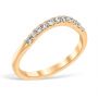 Classic Contour 0.22 ctw. Curve 4 Wedding Ring 14K Yellow Gold