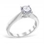 Evelina 18K White Gold Engagement Ring