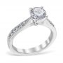 Lina 18K White Gold Engagement Ring