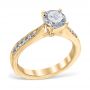 Lina 18K Yellow Gold Engagement Ring