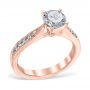 Lina 14K Rose Gold Engagement Ring