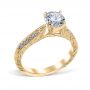 Sussana 14K Yellow Gold Engagement Ring