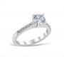 Lidia 18K White Gold Engagement Ring