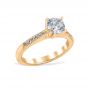 Lidia 18K Yellow Gold Engagement Ring