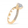Rosalina 18K Yellow Gold Engagement Ring