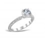 Gwen 18K White Gold Engagement Ring