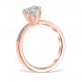 Dora 14K Rose Gold Engagement Ring