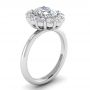 Kylie Platinum Halo Engagement Ring