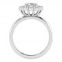 Kylie Platinum Halo Engagement Ring