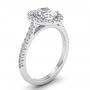 Alexandra 14k White Gold Halo Engagement Ring
