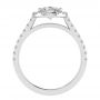 Alexandra 14k White Gold Halo Engagement Ring