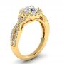 Serena 14k Yellow Gold Halo Engagement Ring