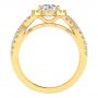 Serena 18k Yellow Gold Halo Engagement Ring