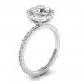 Amelia Platinum Halo Engagement Ring