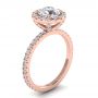 Amelia 14k Rose Gold Halo Engagement Ring
