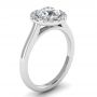Allie 18k White Gold Halo Engagement Ring