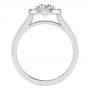 Allie 14k White Gold Halo Engagement Ring