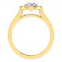 Allie 18k Yellow Gold Halo Engagement Ring