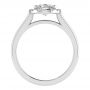 Allie 18k White Gold Halo Engagement Ring