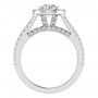 Stacey Platinum Halo Engagement Ring