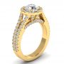 Stacey 14k Yellow Gold Halo Engagement Ring