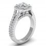 Stacey 14k White Gold Halo Engagement Ring