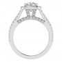 Stacey Platinum Halo Engagement Ring