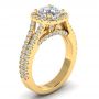 Stacey 14k Yellow Gold Halo Engagement Ring