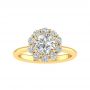 Kylie 14k Yellow Gold Halo Engagement Ring