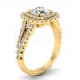 Camilla 14k Yellow Gold Halo Engagement Ring