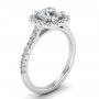 Maria 18k White Gold Halo Engagement Ring