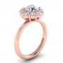 Kylie 14k Rose Gold Halo Engagement Ring