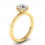 Natalie 14k Yellow Gold Hidden Halo Engagement Ring