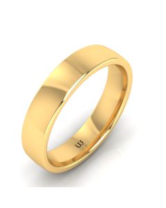 5MM COMFORT FIT DOMED WEDDING BAND 18K YELLOW