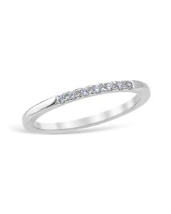 Mezzaluna Pavé 0.07 ctw Wedding Ring Platinum
