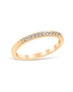 Heritage Pavé 0.11 ctw Wedding Ring 18K Yellow Gold