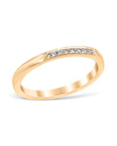 Heritage Pavé 0.07 ctw Wedding Ring 18K Yellow Gold