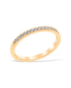 Heritage Pavé 0.15 ctw Wedding Ring 18K Yellow Gold