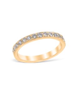 Heritage Pavé 0.45 ctw Wedding Ring 18K Yellow Gold