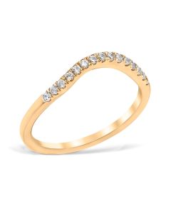 Classic Contour 0.15 ctw. Curve 1 Wedding Ring 18K Yellow Gold