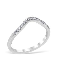 Classic Contour 0.15 ctw. Curve 2 Wedding Ring Platinum