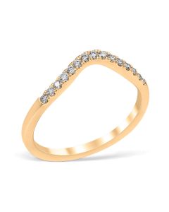 Classic Contour 0.15 ctw. Curve 2 Wedding Ring 18K Yellow Gold