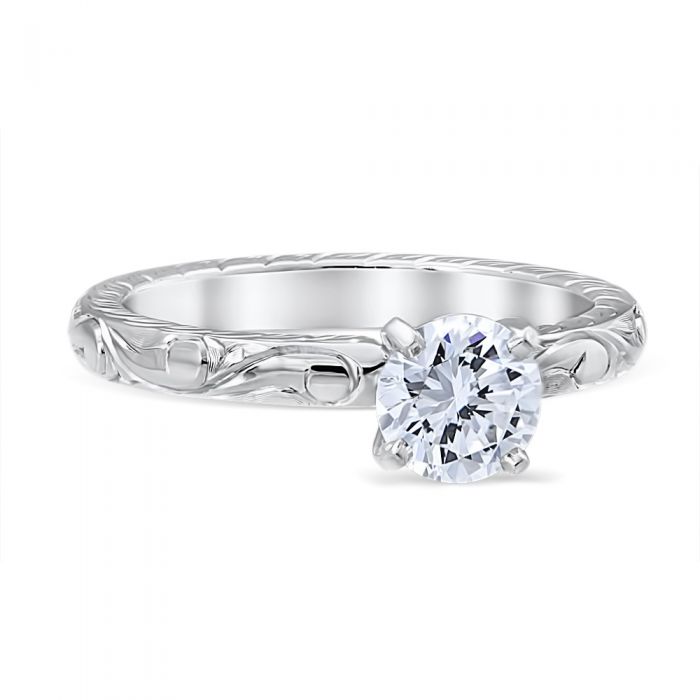 Colonial 14K White Gold Engagement Ring