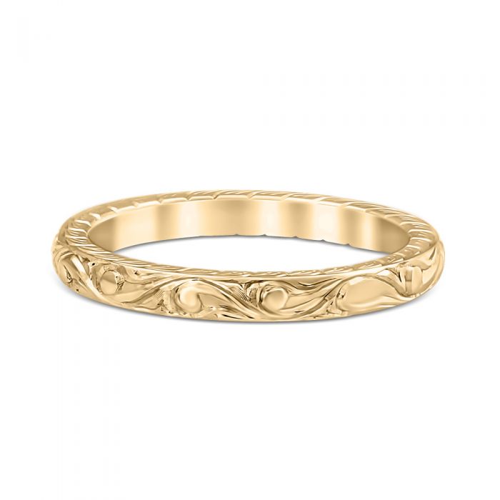 Colonial Wedding Ring 14K Yellow Gold