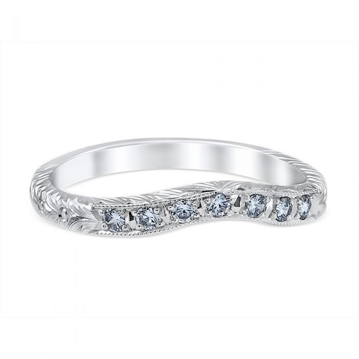 Stefania Wedding Ring 18K White Gold