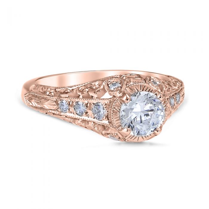 Monica 14K Rose Gold Engagement Ring