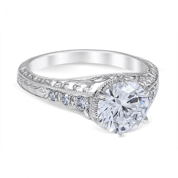 Carola 18K White Gold Engagement Ring